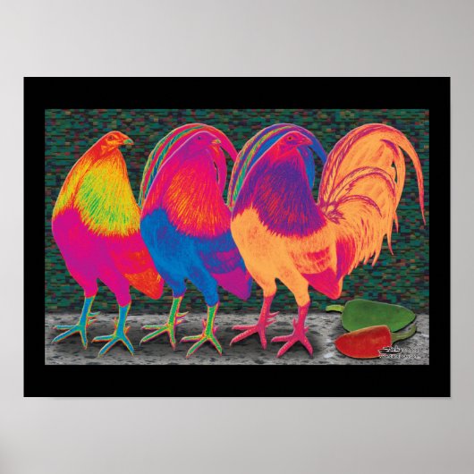 Cantina Roosters Poster (Vorne)