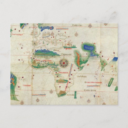 Cantino Planisphere | 1502 Postkarte (Vorderseite)