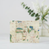 Cantino Planisphere | 1502 Postkarte (Stehend Vorderseite)