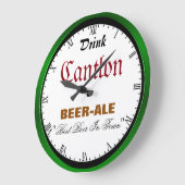 Cantlon Beer Große Wanduhr (Winkel)