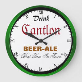 Cantlon Beer Große Wanduhr