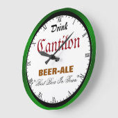 Cantlon Bier Große Wanduhr (Winkel)