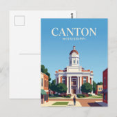 Canton Courthouse Square USA Postkarte (Vorne/Hinten)
