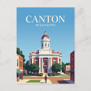 Canton Courthouse Square USA Postkarte