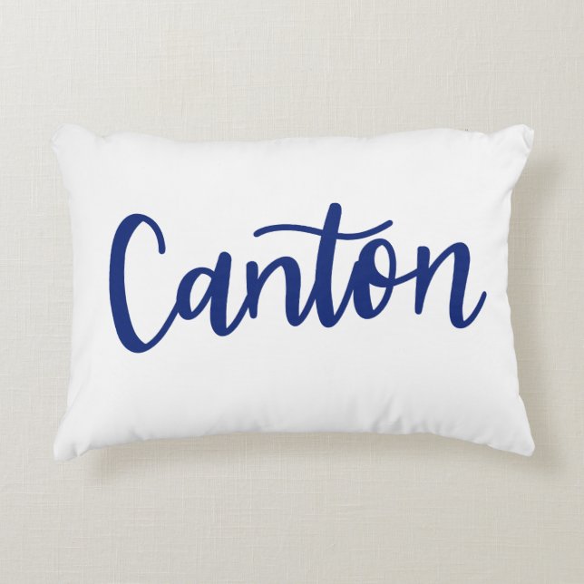 Canton Dainty Scripts Pillow Dekokissen (Vorderseite)