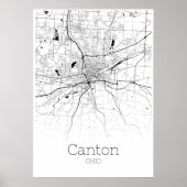 Canton Map - Ohio - City Map Poster (Vorne)
