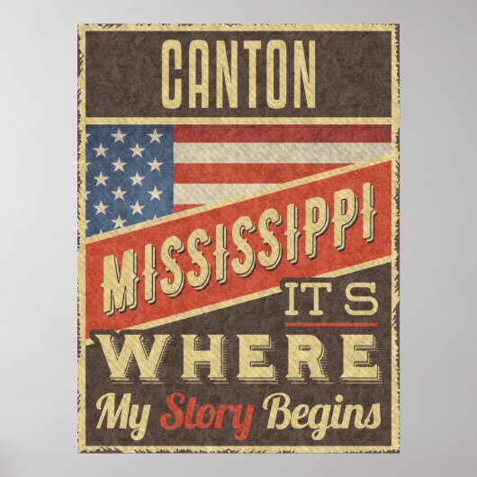 Canton Mississippi Poster (Vorne)