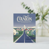 Canton Mississippi Postkarte (Stehend Vorderseite)