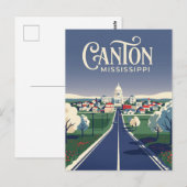 Canton Mississippi Postkarte (Vorne/Hinten)