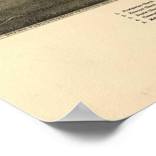 Canton NY 1885 Poster (Ecke)