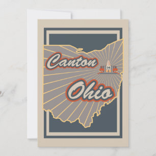 Canton, Ohio Art Print - Travel Artwork v2