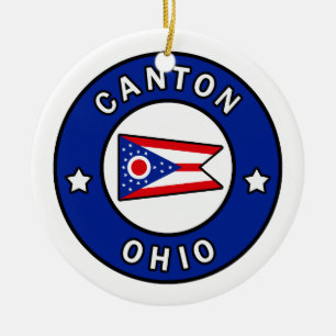 Canton Ohio Keramik Ornament
