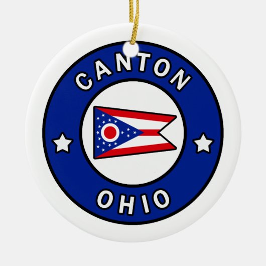 Canton Ohio Keramik Ornament (Vorne)