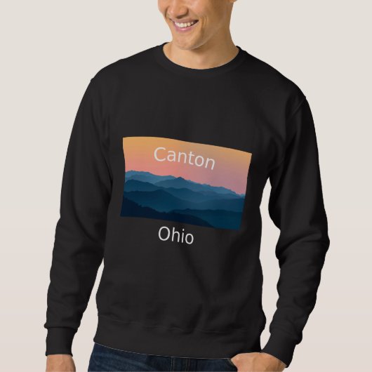 Canton Ohio Mountain sunset hometown Sweatshirt (Vorderseite)