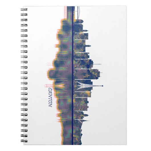 Canton Skyline Notizblock (Vorderseite)