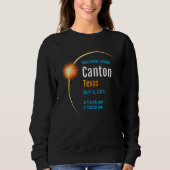 Canton Texas Tx Total Solar Eclipse 2024 1 Sweatshirt (Vorderseite)