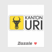 Canton Uri logo, Schweiz Aufkleber (Blatt)