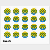 Canton Wyldewode Populace Abzeichen Runder Aufkleber (Blatt)