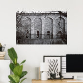 Cantonale Viaduct Waterfall Poster (Heimbüro)