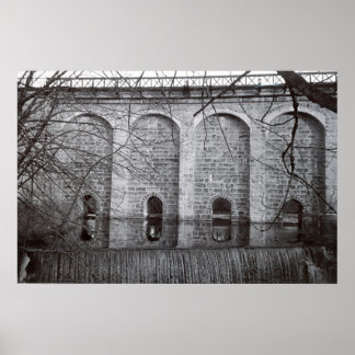 Cantonale Viaduct Waterfall Poster