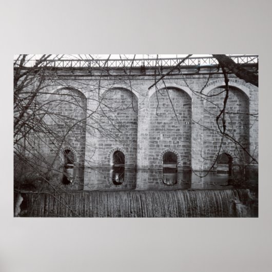 Cantonale Viaduct Waterfall Poster (Vorne)
