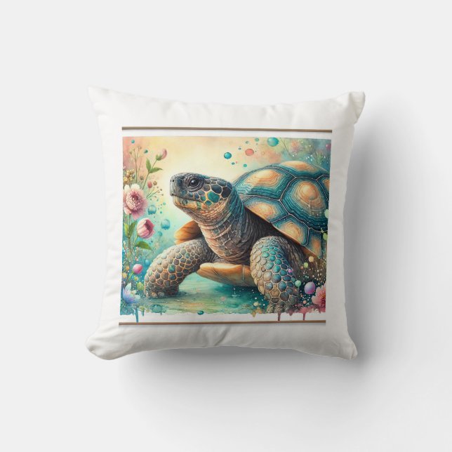 Cantors giant softshell turtle 060824AREF136 - Wat Kissen (Vorderseite)