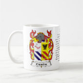 Cantu, der Ursprung, Bedeutung und das Wappen Kaffeetasse (Links)