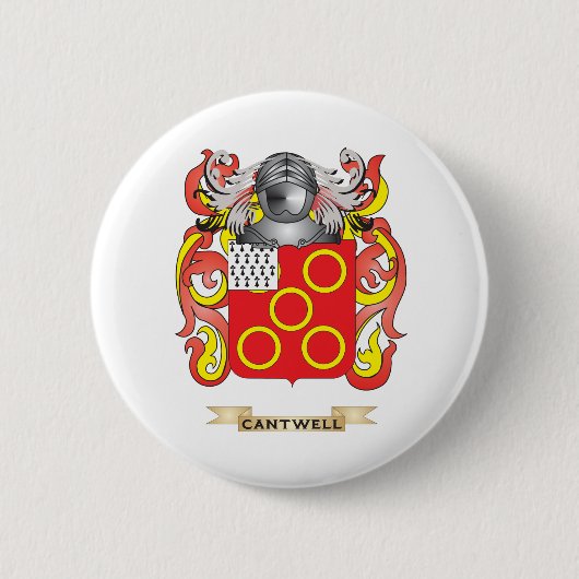 Cantwell Wappen (Familienwappen) Button (Vorderseite)