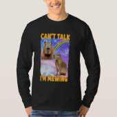Canu2019t Vortrag I'm Mewing Capybara T-Shirt (Vorderseite)