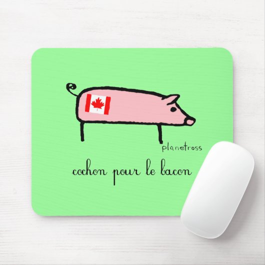 Canuck cochon mousepad (Mit Mouse)