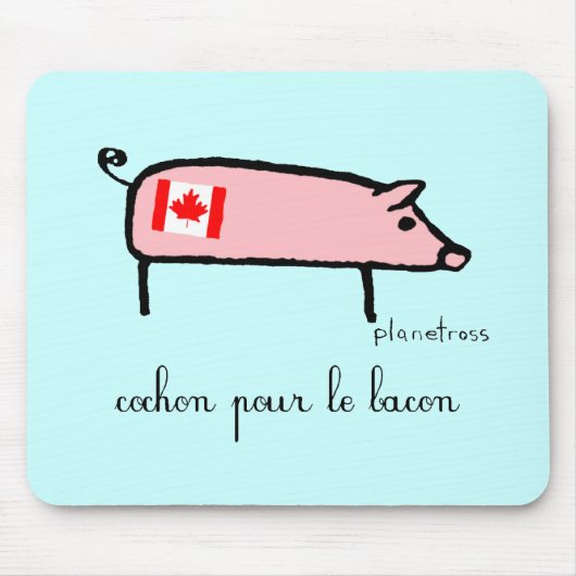 Canuck cochon mousepad (Vorne)