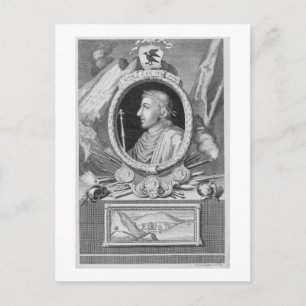 Canute the Great (d.1035) King of England, Dänemar Postkarte