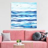 Canvas am Ufer Leinwanddruck (Insitu (Wohnzimmer))