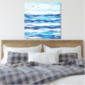 Canvas am Ufer Leinwanddruck (Insitu (Schlafzimmer))