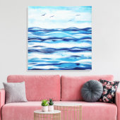 Canvas am Ufer Leinwanddruck (Insitu (Wohnzimmer))