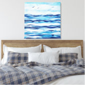 Canvas am Ufer Leinwanddruck (Insitu (Schlafzimmer))