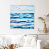 Canvas am Ufer Leinwanddruck