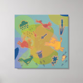 canvas animals cow chicken leinwanddruck (Vorderseite)