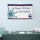 Canvas Birthday Party Sailor Banner (Messeveranstaltung)