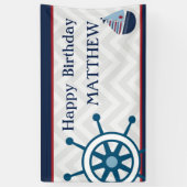 Canvas Birthday Party Sailor Banner (Vertikal)
