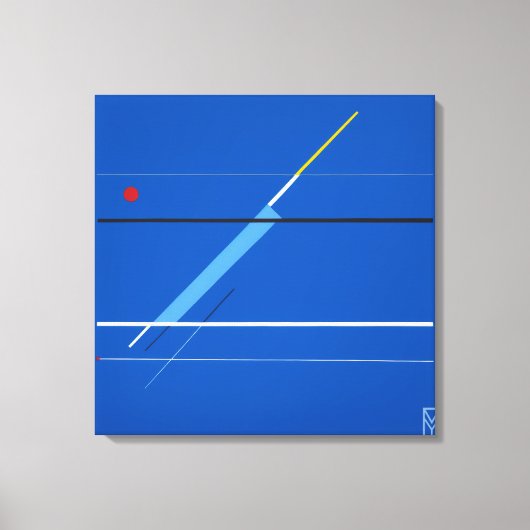 Canvas Blue Screen: Kandinsky's Art Leinwanddruck (Vorderseite)