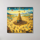 Canvas Bosch and the Chaos of Burning Man Leinwanddruck (Vorderseite)