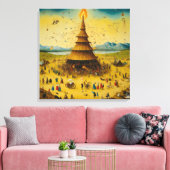 Canvas Bosch: Storm at Burning Man Leinwanddruck (Insitu (Wohnzimmer))