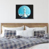 Canvas Chess Leinwanddruck (Insitu (Schlafzimmer))