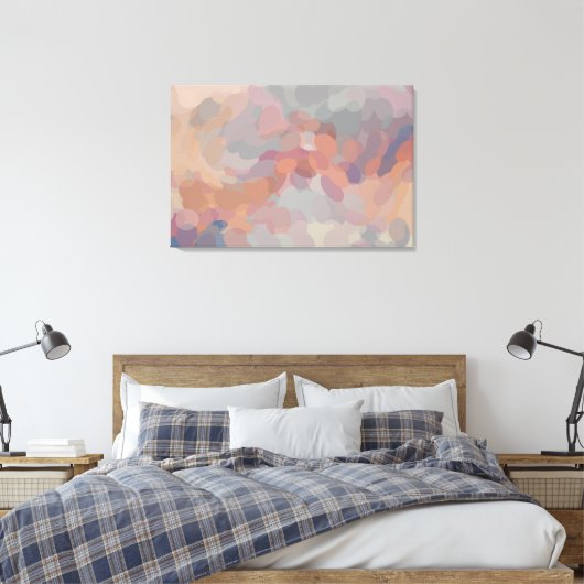 Canvas Confetti Leinwanddruck (Insitu (Schlafzimmer))