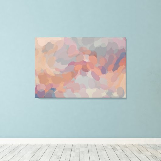 Canvas Confetti Leinwanddruck (Insitu (Holzboden))