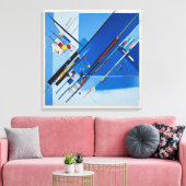 Canvas Digital Error in Blue: Kandinsky Leinwanddruck (Insitu (Wohnzimmer))