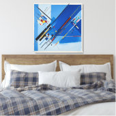 Canvas Digital Error in Blue: Kandinsky Leinwanddruck (Insitu (Schlafzimmer))