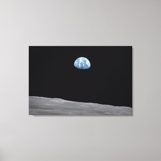 Canvas-Druck der Erde aus dem Mond Leinwanddruck (Vorderseite)
