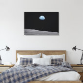 Canvas-Druck der Erde aus dem Mond Leinwanddruck (Insitu (Schlafzimmer))